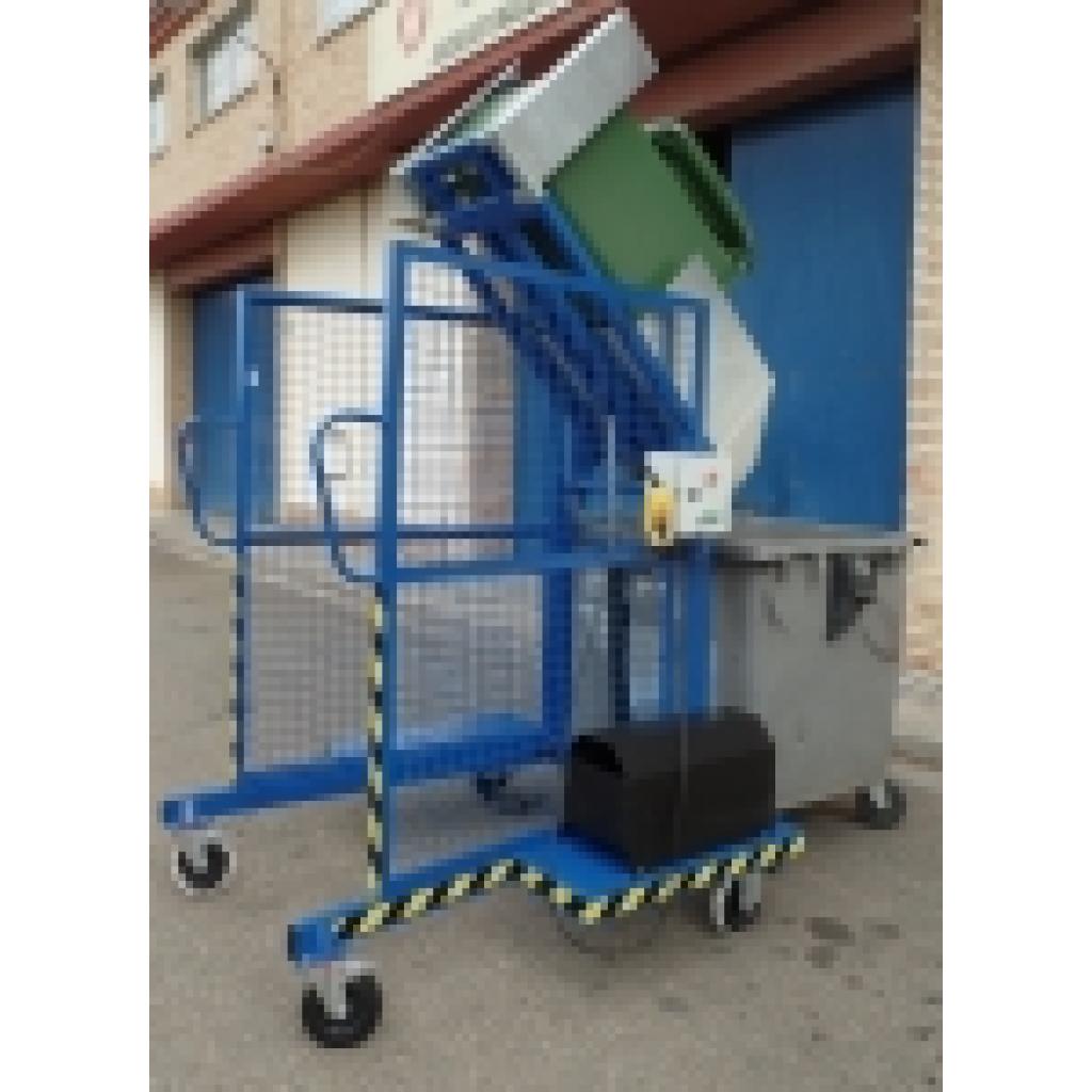 Volteador de contenedores eléctrico,  hasta 200kg